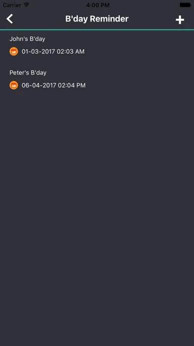 Tangkapan layar Reminder App