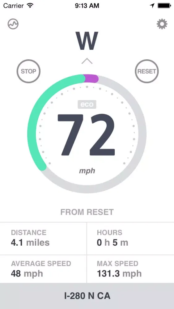 Tangkapan skrin iSpeedAlarm