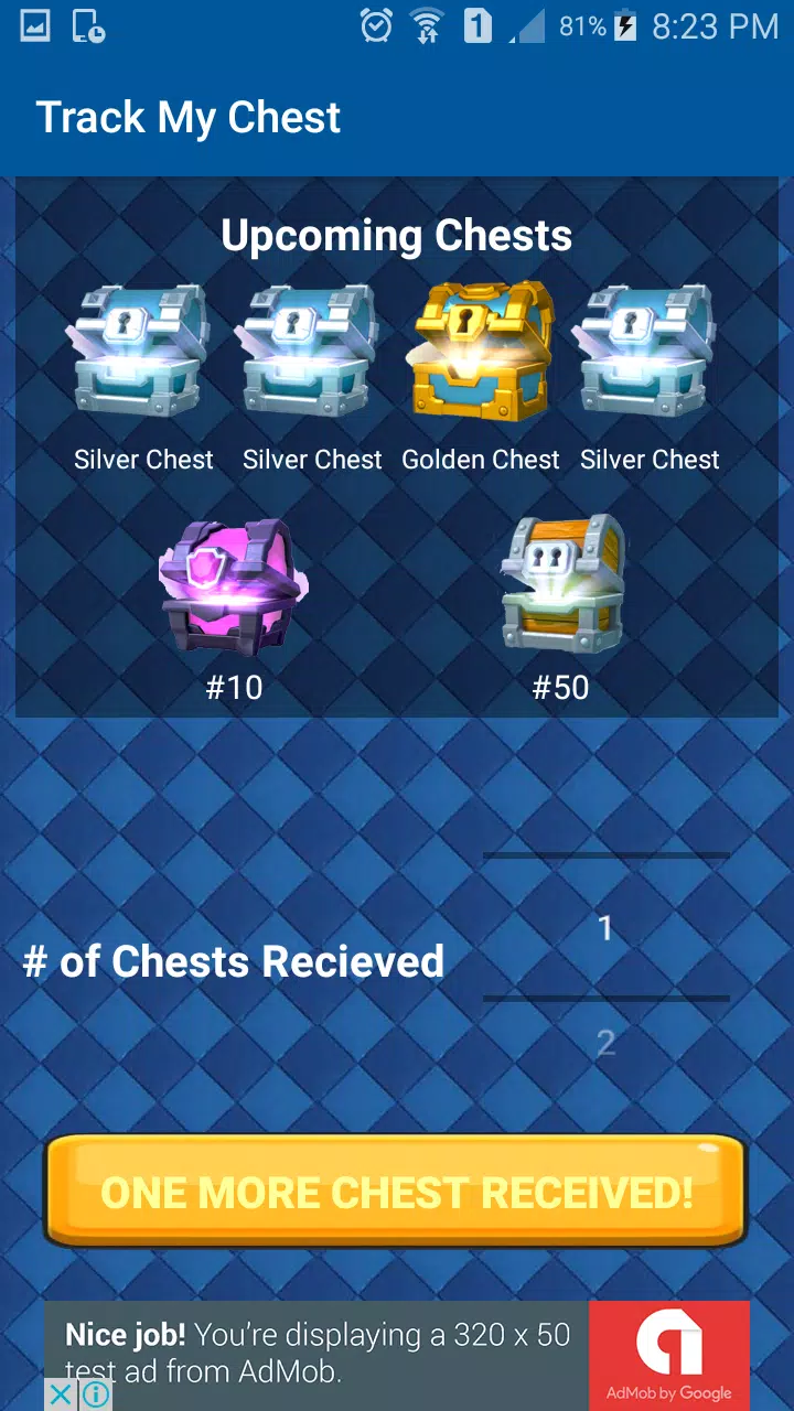 Chest Tracker CR:TrackMyChestscreenshot dell'app7
