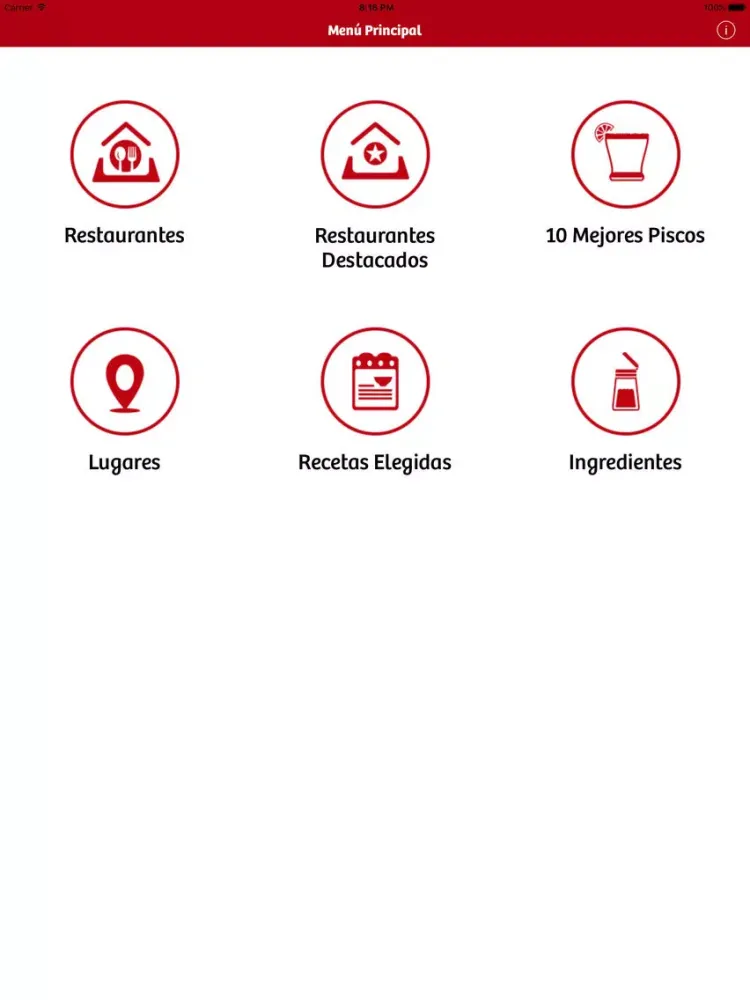 Zrzuty ekranu Restorán Perú iPad 