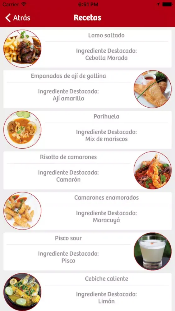 Zrzuty ekranu Restorán Perú