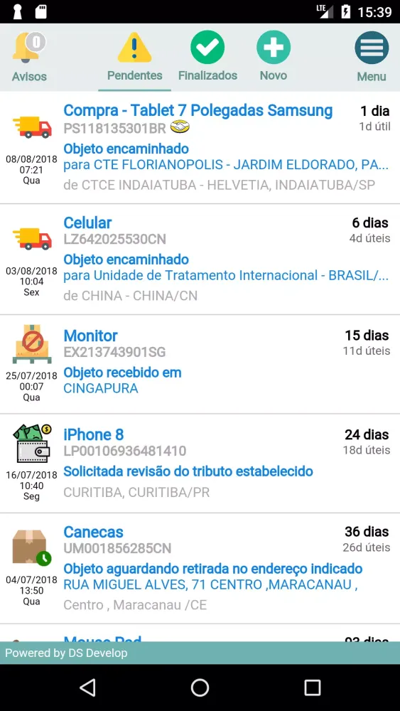 Rastreio Fácil (correios) Screenshots