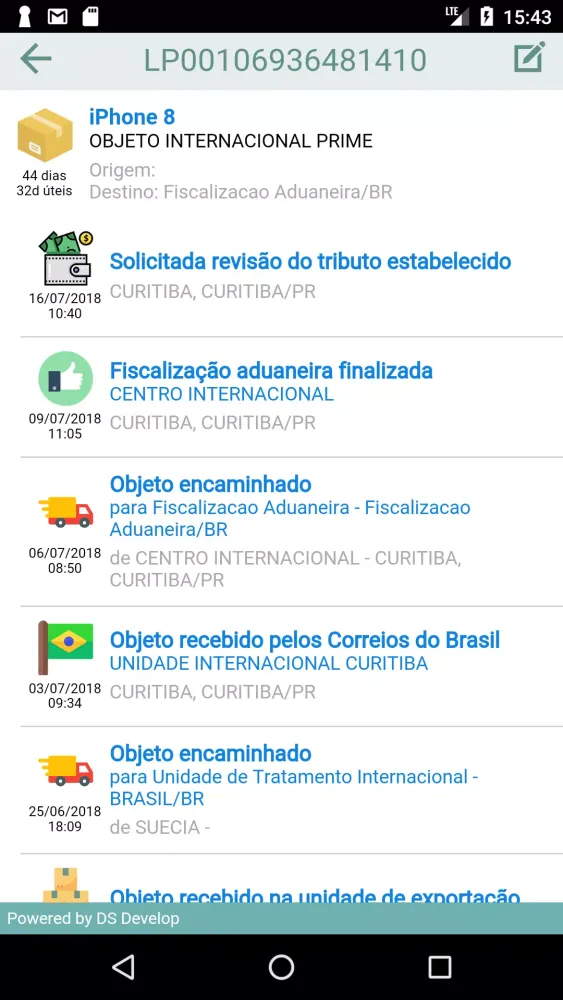 Rastreio Fácil (correios) Screenshots
