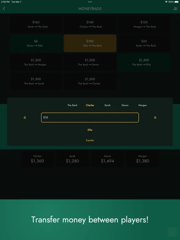 Moneybags (Board Game Money) iPad  Screenshots