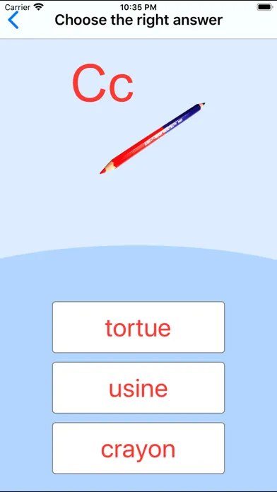 ภาพหน้าจอของ French Alphabet Cards