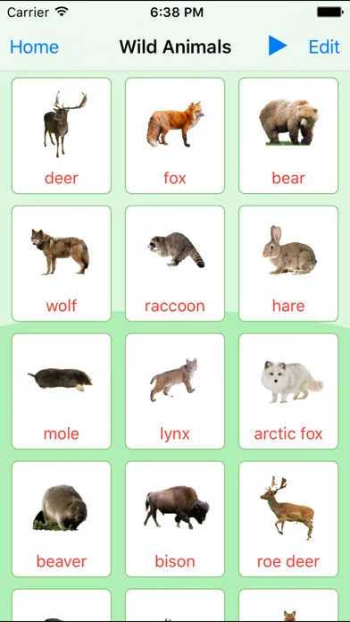Скриншоты Animals Learning Cards