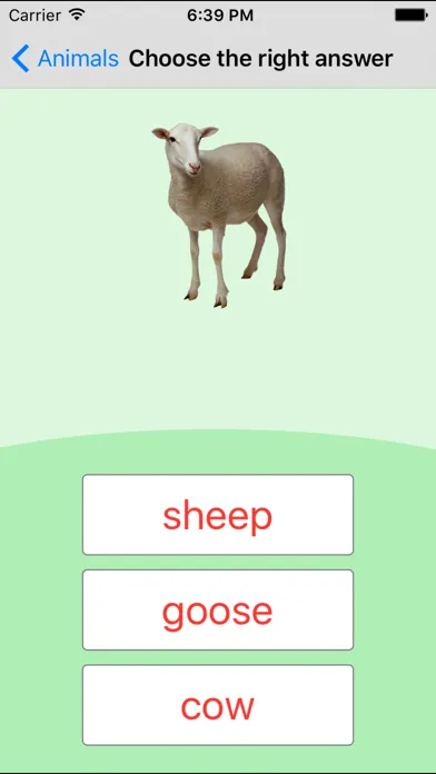 Скриншоты Animals Learning Cards