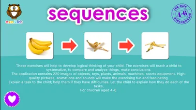 Sequences - Preschool Exercices Ekran Görüntüleri