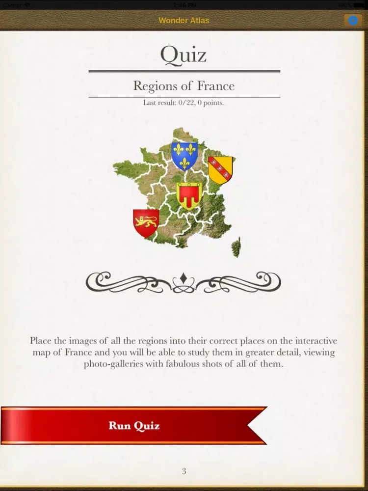 France. The Wonder Atlas Pro iPad  Screenshots