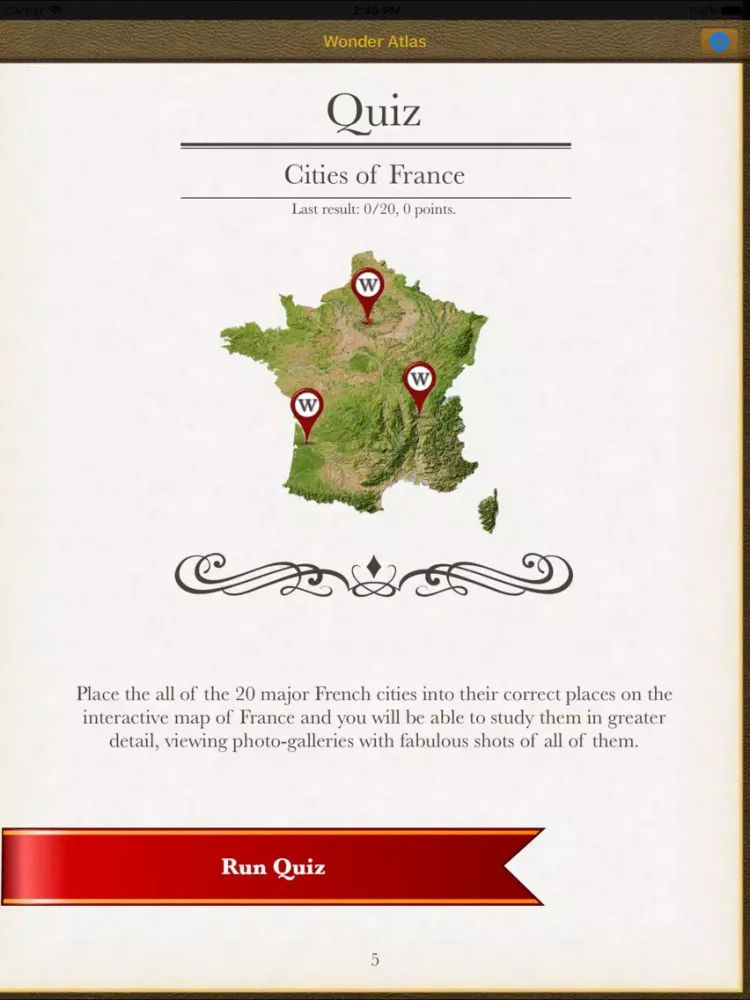 France. The Wonder Atlas Pro iPad  Screenshots