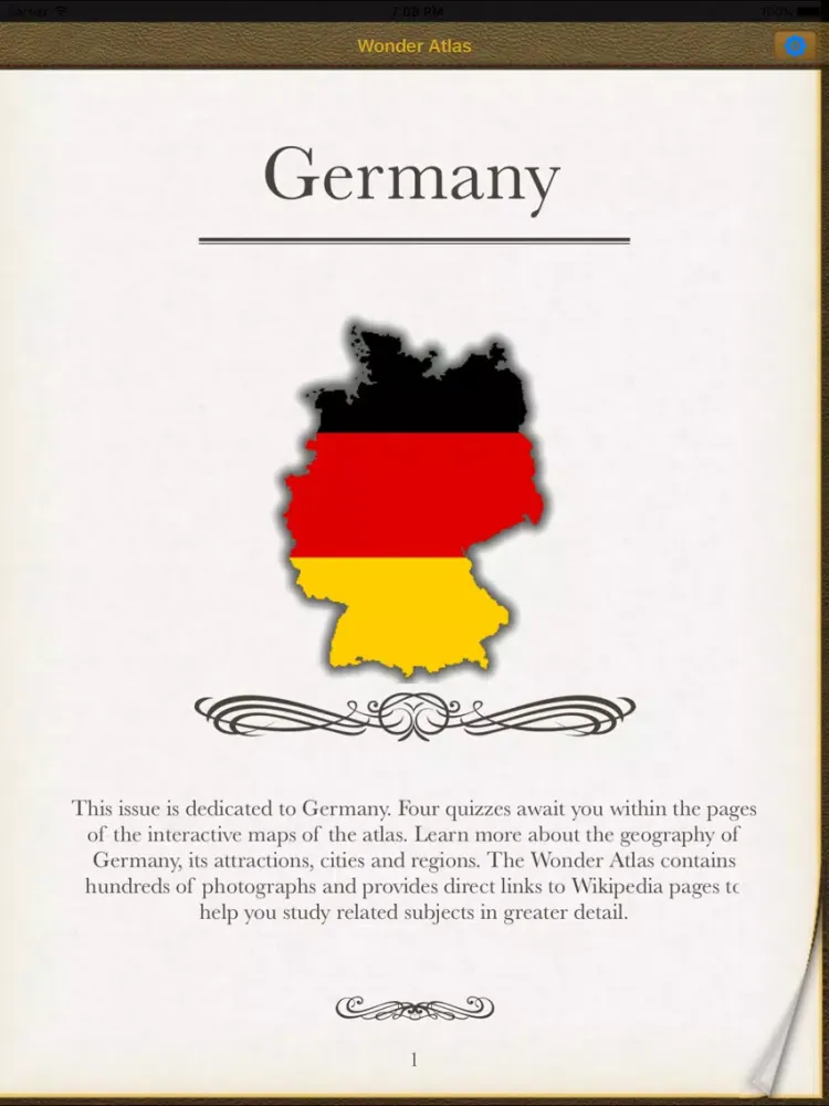 Capturas de tela do Germany. The Wonder Atlas Pro. iPad 