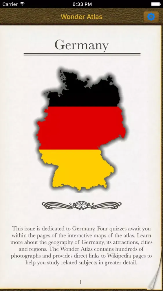 Capturas de tela do Germany. The Wonder Atlas Pro.