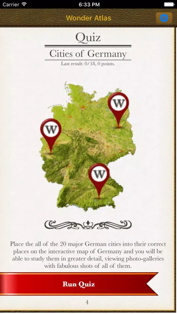 Capturas de tela do Germany. The Wonder Atlas Pro.