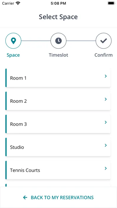 DSE Reservations Screenshots