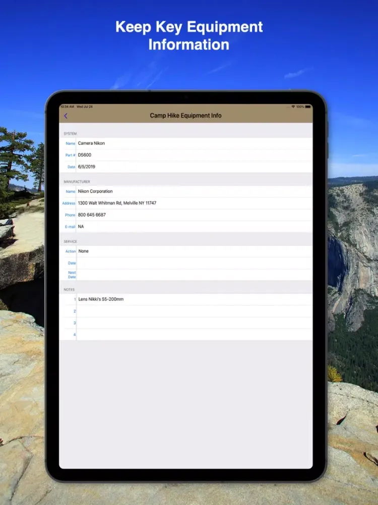 Tangkapan skrin Camp & Hike Checklist iPad 