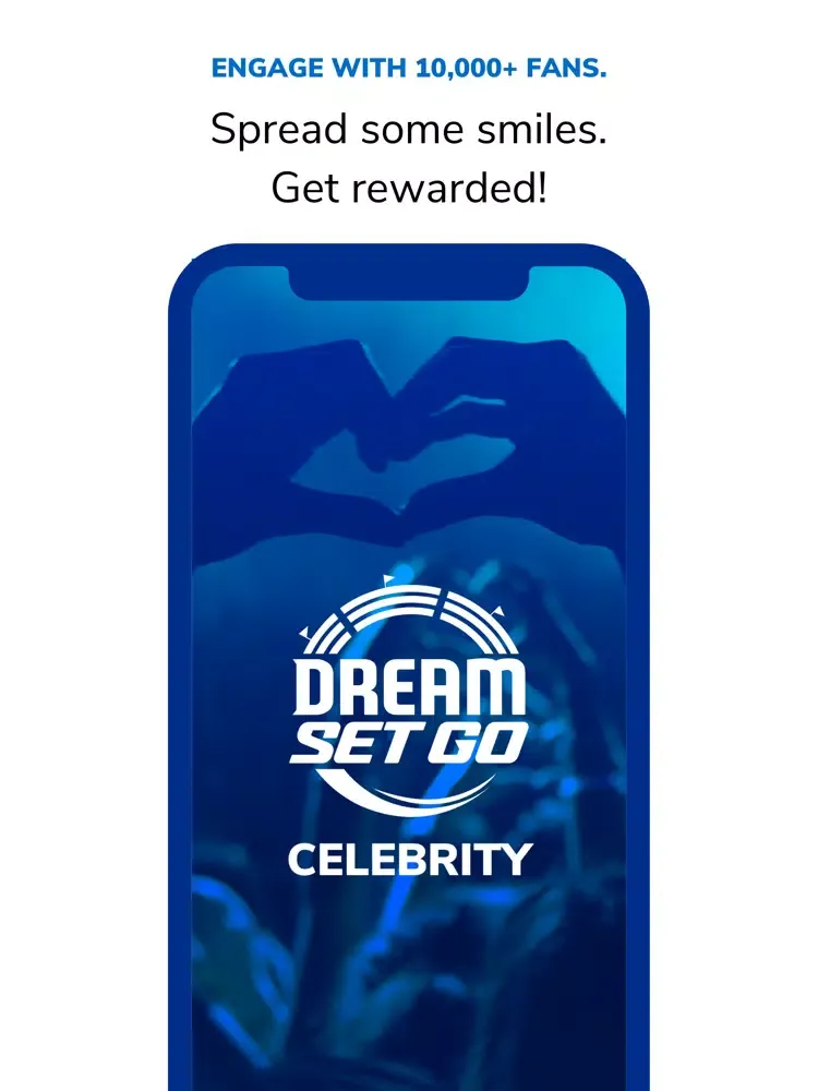 DreamSetGo - Celebrity App iPad  스크린샷