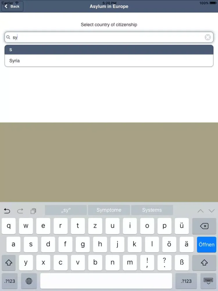Asylum in Europe iPad 应用截图