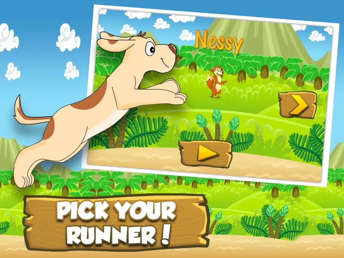 ภาพหน้าจอของ Farm Animal Runners - Lost In The Wilderness Adventure iPad 