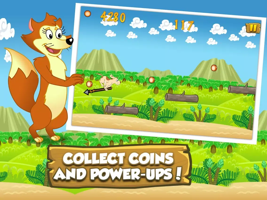 ภาพหน้าจอของ Farm Animal Runners - Lost In The Wilderness Adventure iPad 