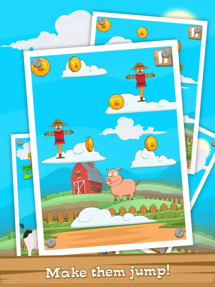 Zrzuty ekranu Farm Day Jump FREE - Featuring Cow, Pig, Chicken and Friends! iPad 