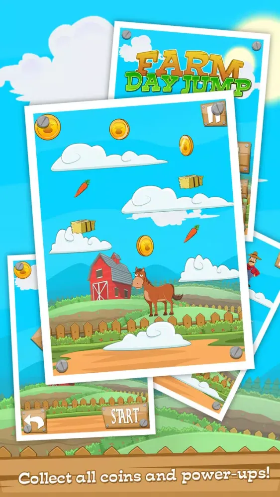 Zrzuty ekranu Farm Day Jump FREE - Featuring Cow, Pig, Chicken and Friends!