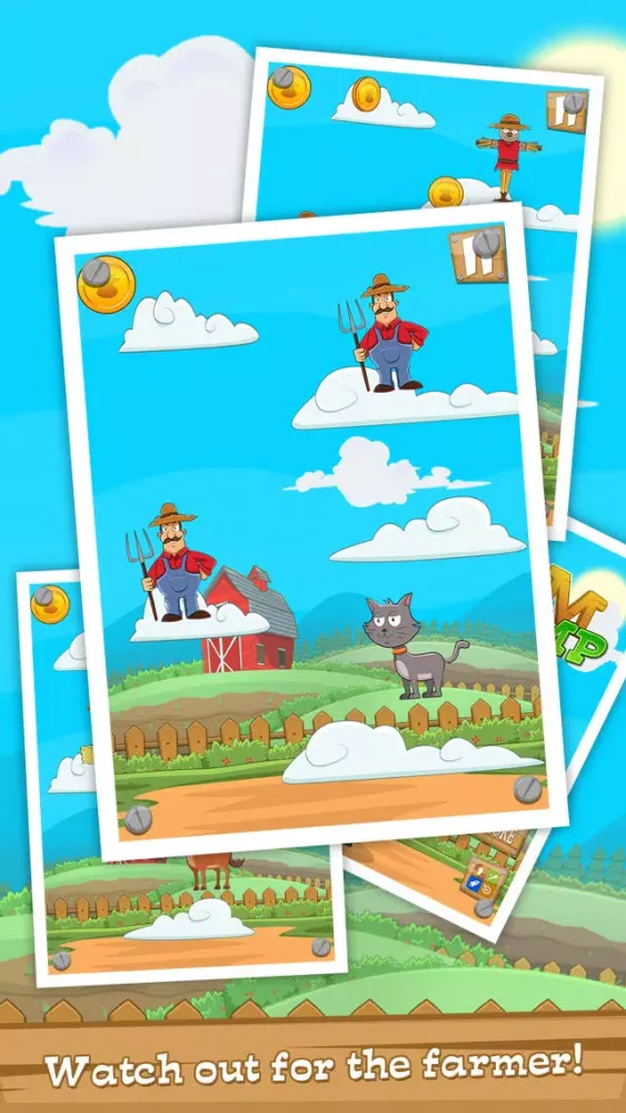 Zrzuty ekranu Farm Day Jump FREE - Featuring Cow, Pig, Chicken and Friends!