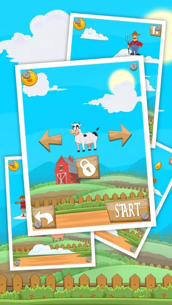 Zrzuty ekranu Farm Day Jump FREE - Featuring Cow, Pig, Chicken and Friends!