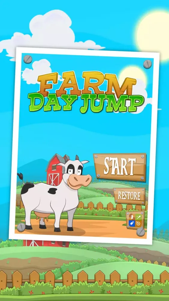 Zrzuty ekranu Farm Day Jump FREE - Featuring Cow, Pig, Chicken and Friends!
