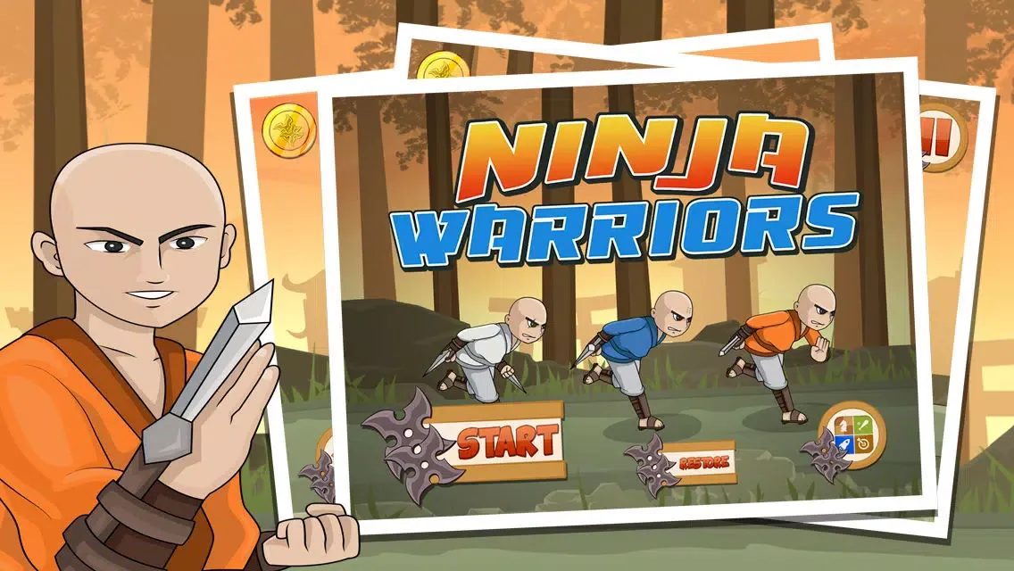 Tangkapan skrin Ninja Warriors FREE - A Martial Arts Temple Story. Fun game for the Boys, Girls and Family.