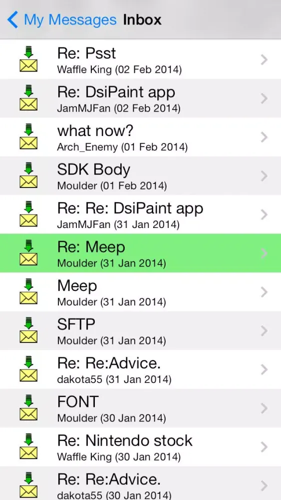 Captures d'écran de SDK Community