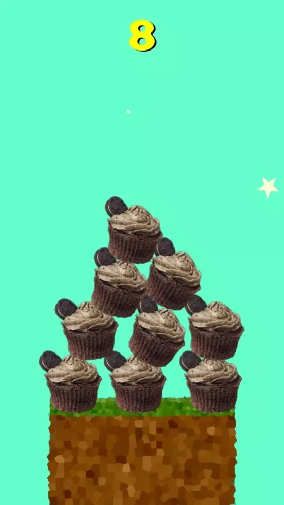 Tangkapan skrin Cupcake Stack