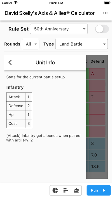 Skelly's AXIS&ALLIES® Calc Screenshots