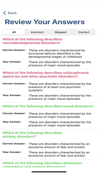 Ảnh chụp màn hình của DSM-5 Exam Prep Plus
