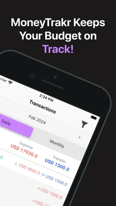 Ảnh chụp màn hình của MoneyTrakr