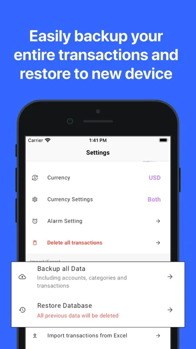 Ảnh chụp màn hình của MoneyTrakr