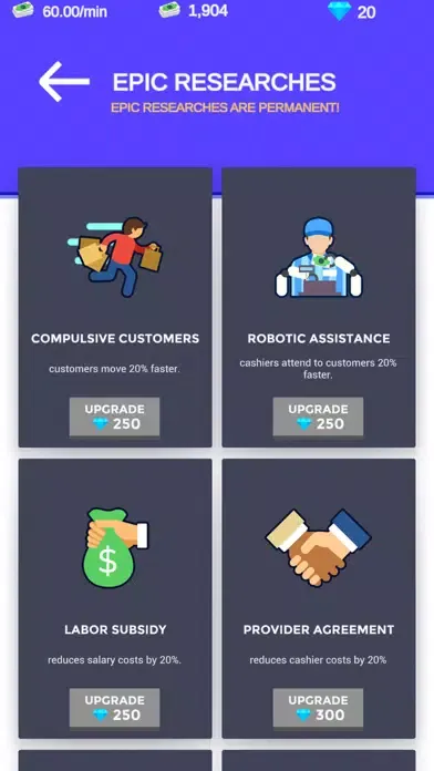 Capturas de tela do Idle Market - Idle Games