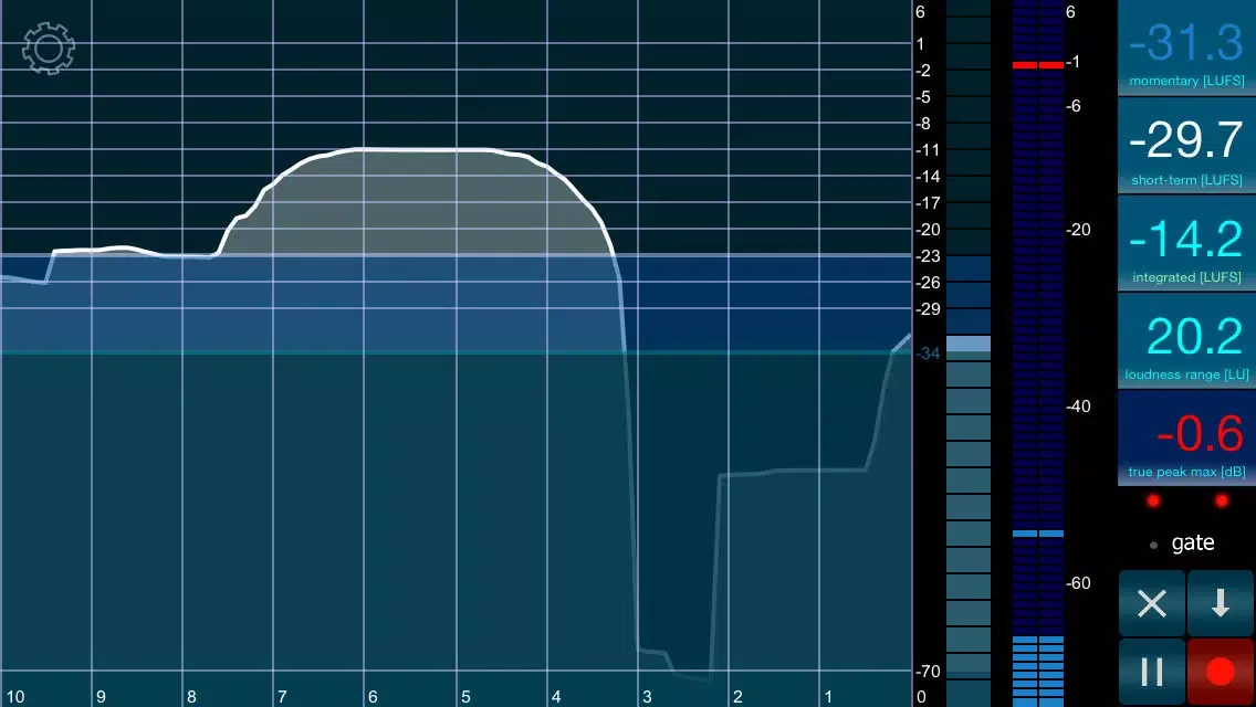 Tangkapan skrin Loudness Lite