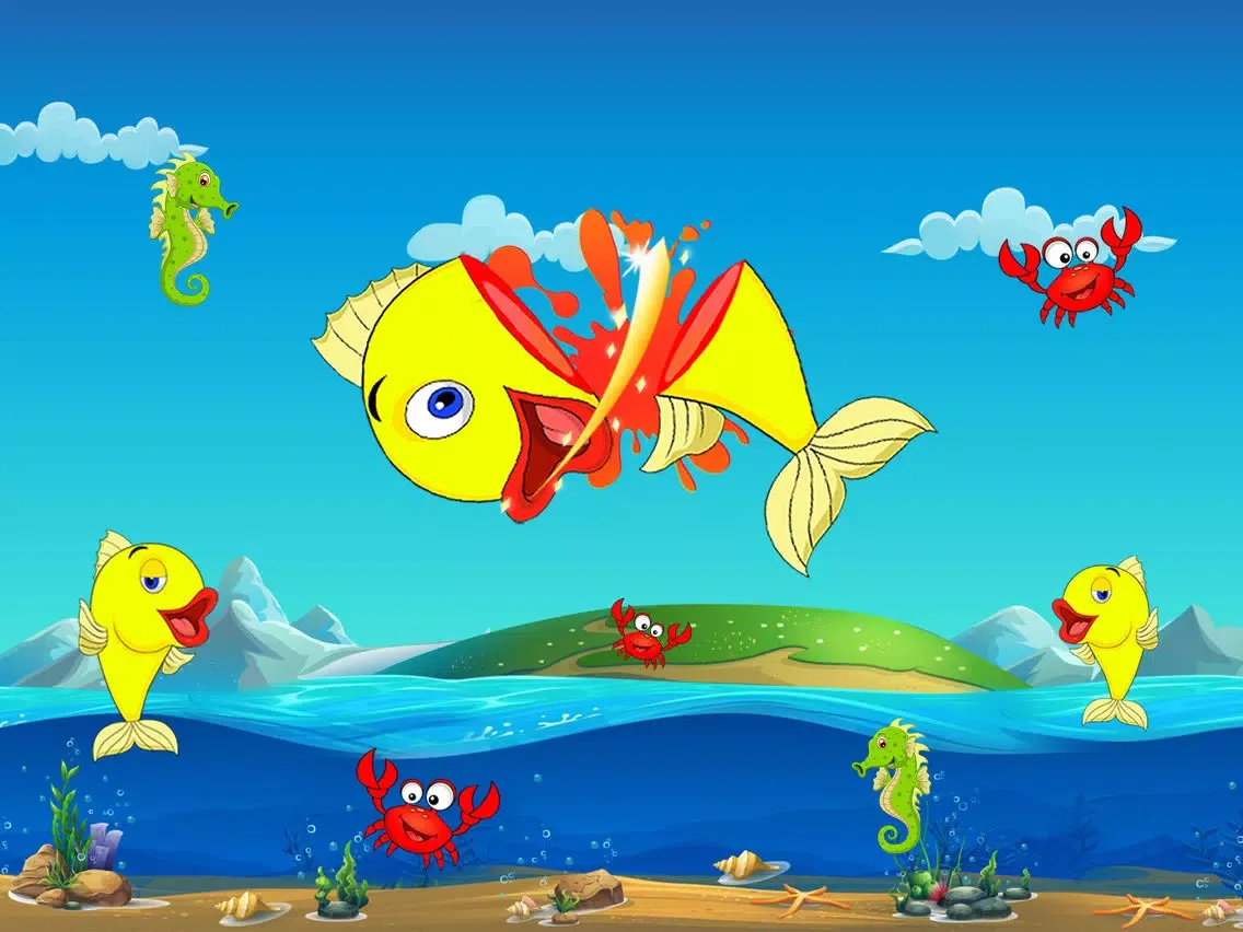 Fish Ninja - Be Ninja & cut flappy fish free Games iPad 應用截圖