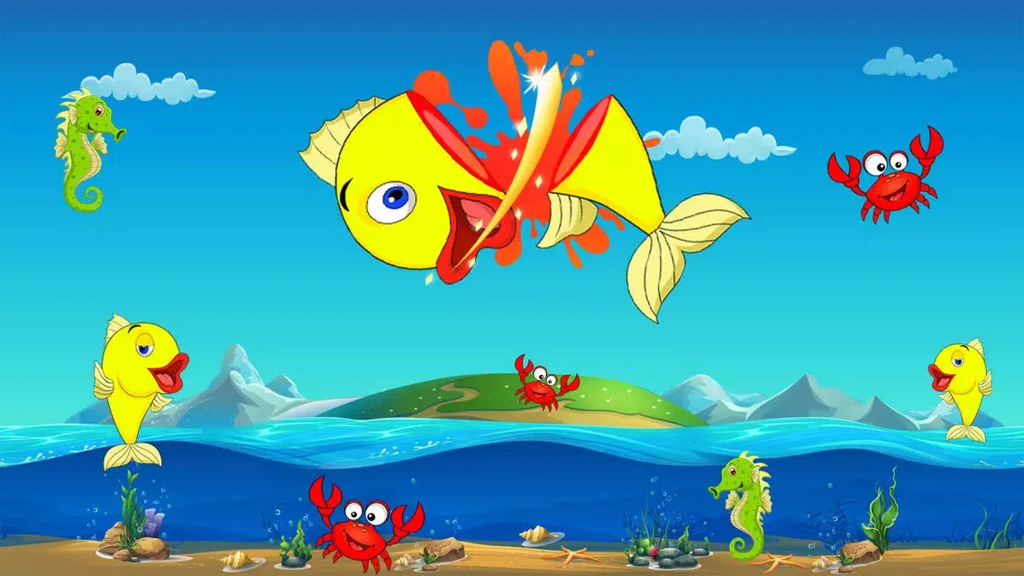 Fish Ninja - Be Ninja & cut flappy fish free Games應用截圖