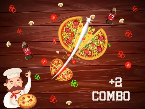 تصاویر Pizza Ninja - Be Ninja & Cut pizza top free games iPad 