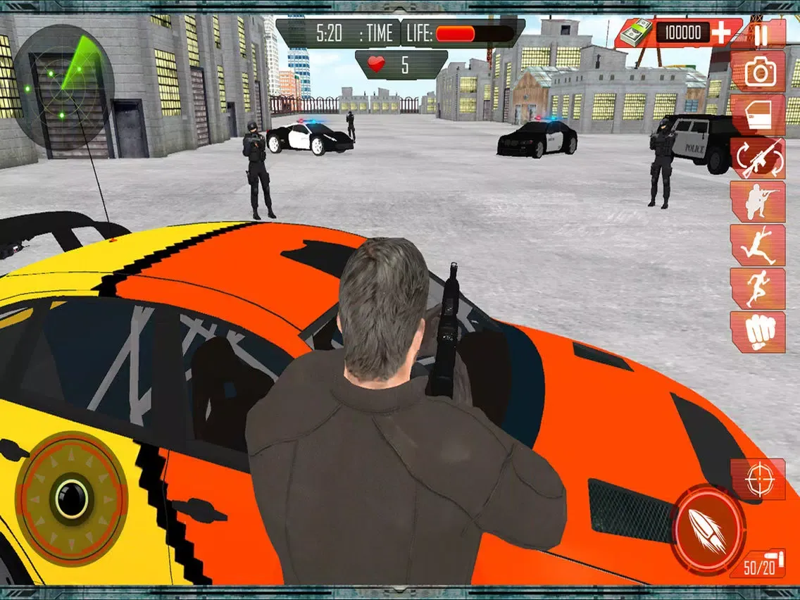 Capturas de pantalla de Crime City Police Car Chase: Auto Theft & Real Action Shooting Game iPad 
