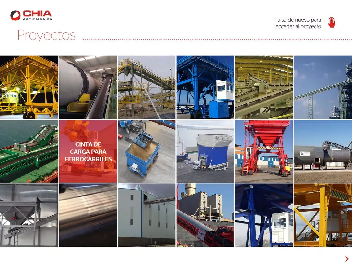 CHIA - Espirales y Maquinarias de Transporte iPad 应用截图