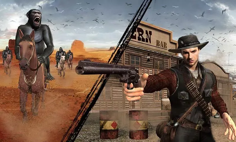 Zrzuty ekranu Angry Gorilla Cowboy Survival