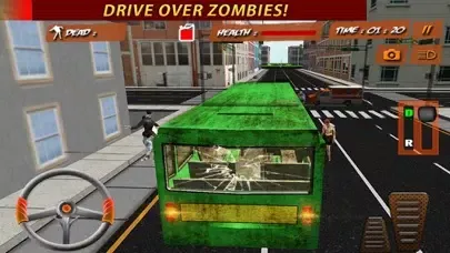 ภาพหน้าจอของ Crazy City Bus Catcher smash Zombie 3D Car Game