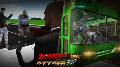 ภาพหน้าจอของ Crazy City Bus Catcher smash Zombie 3D Car Game