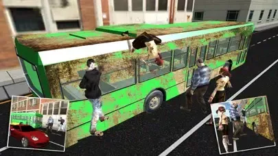 ภาพหน้าจอของ Crazy City Bus Catcher smash Zombie 3D Car Game