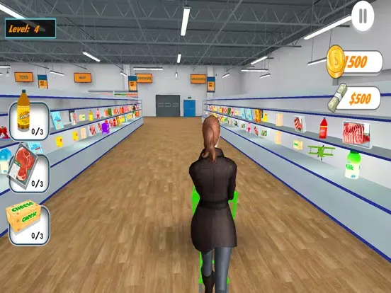 Capturas de tela do Grocery Shopping Game 3D iPad 