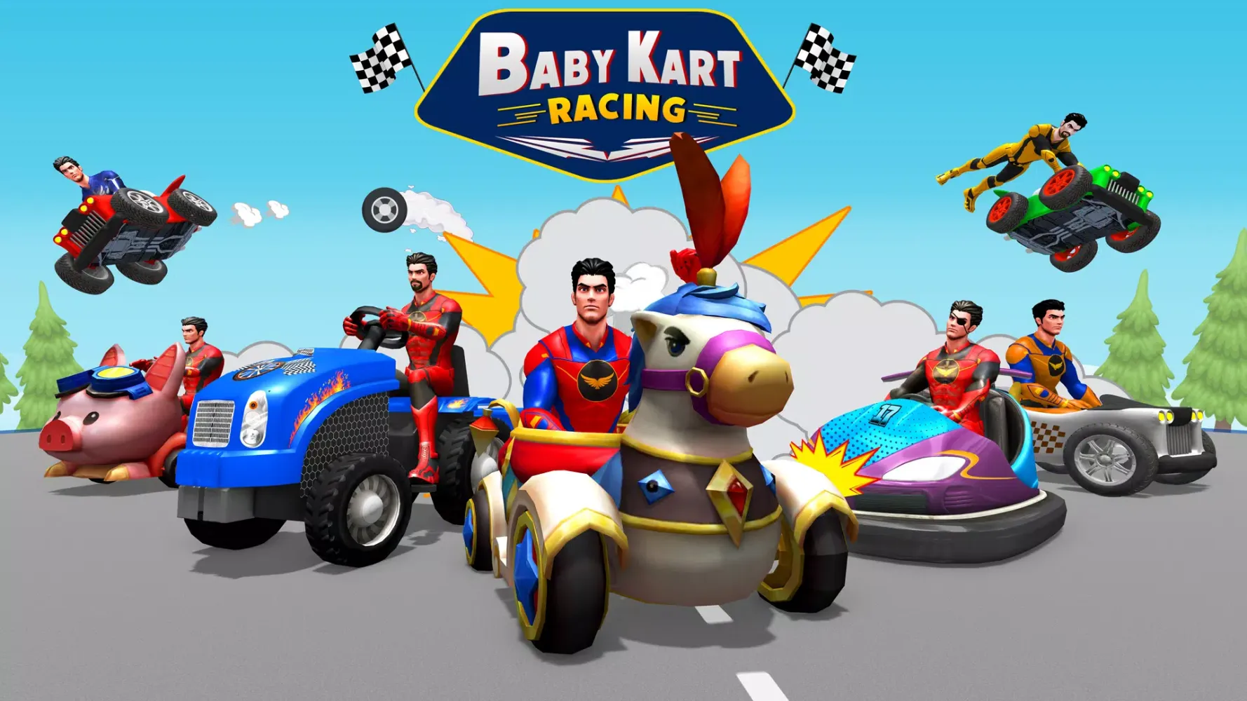 Racing in Car: Stunt Car Games应用截图