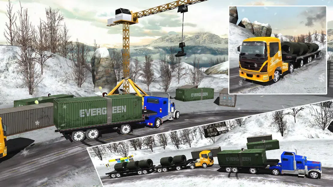 تصاویر Snow Hill Car & Truck Driving Mania Simulator Game