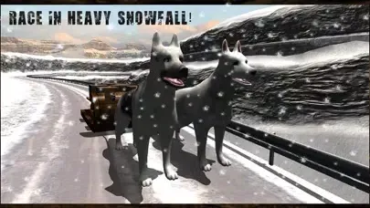 Capturas de tela do Winter Snow Dog Sledding Ski Simulator 3D
